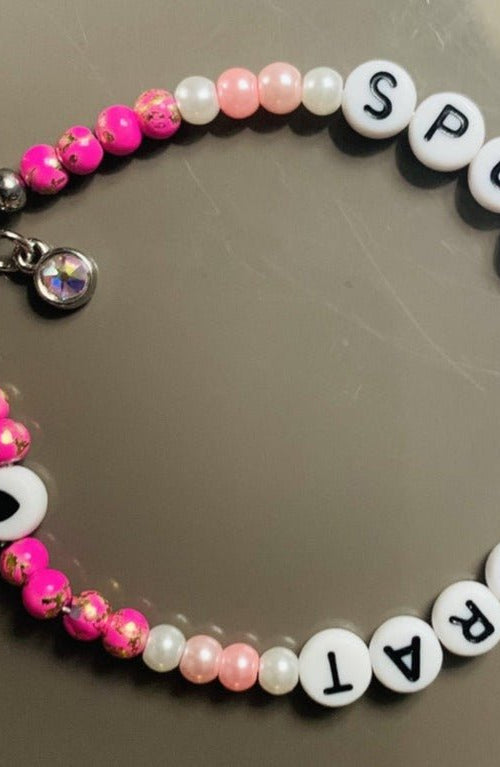 Rad & Refined Spoiled Brat Beaded Bracelet Anklet by Rad and Refined as seen on celebrities