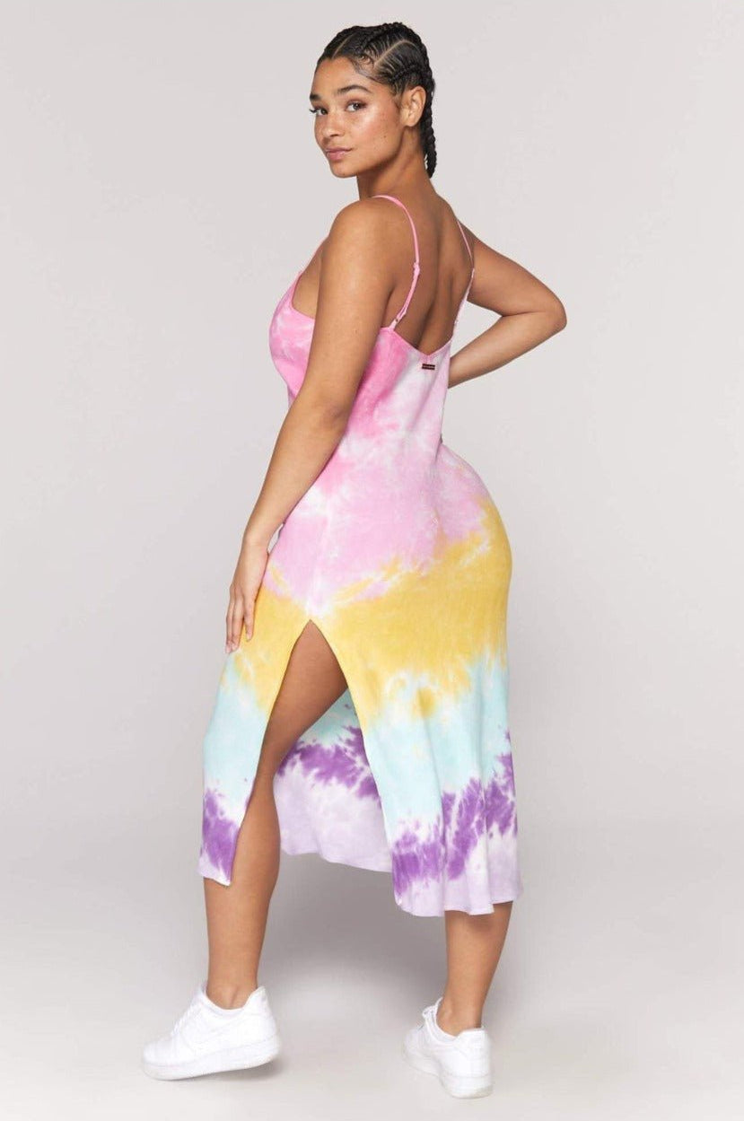 Spiritual Gangster Tie Dye Slip Maxi Dress Maxi Dress by Spiritual Gangster as seen on celebrities