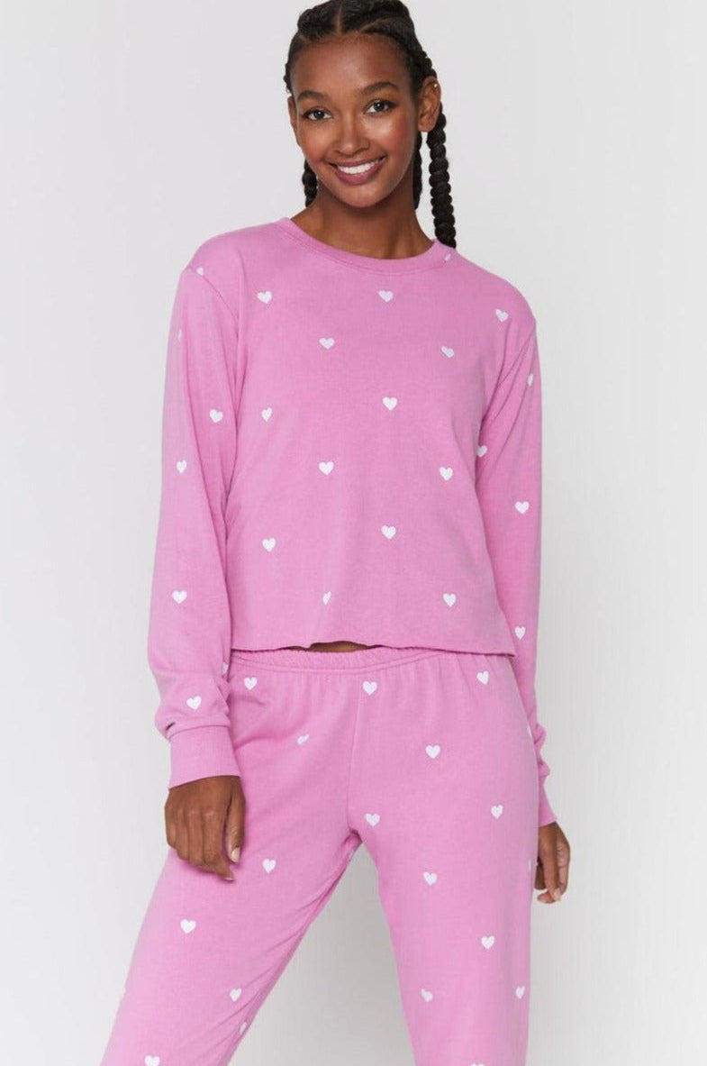 Spiritual Gangster Heart Crop Sweatshirt Sweater by Spiritual Gangster as seen on celebrities