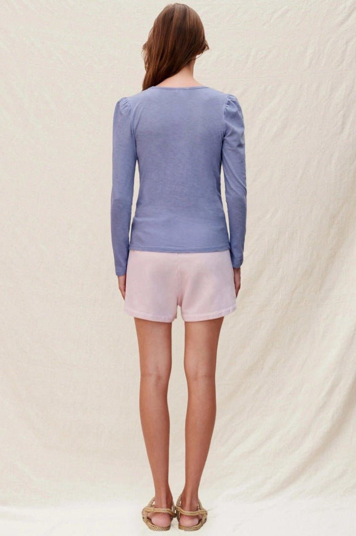 Sundry Clothing Square Neck Long Sleeve Top T-Shirt by Sundry as seen on celebrities