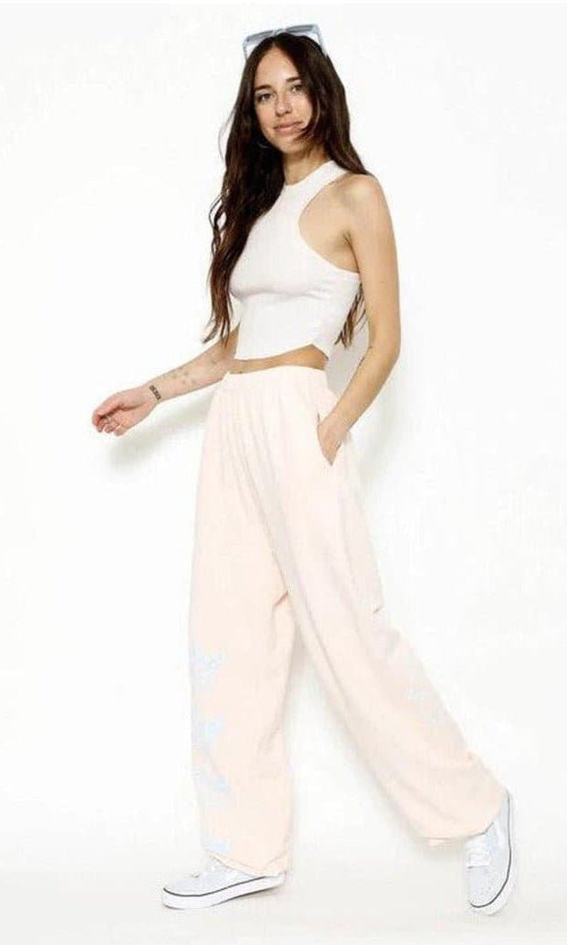 Shop Boys Lie Boys Lie Pink Hopeless Romantic Sweatpants Sweatpants for women – premium loungewear and festival fashion at Spoiled Brat