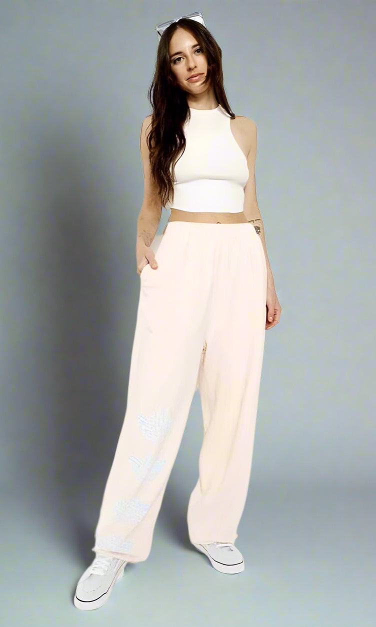 Shop Boys Lie Boys Lie Pink Hopeless Romantic Sweatpants Sweatpants for women – premium loungewear and festival fashion at Spoiled Brat