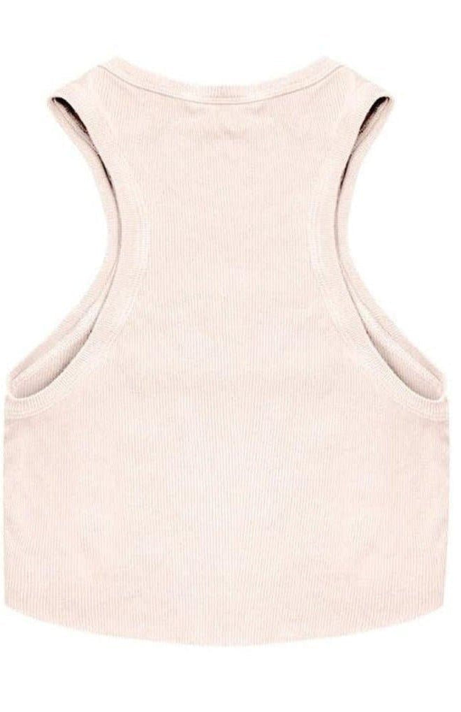 Shop Boys Lie Boys Lie Rose Pink Ribbed Tank Top Vest Top for women – premium loungewear and festival fashion at Spoiled Brat