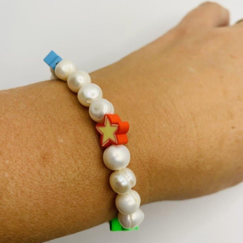 Shop Bracha Bracha All Fun Star Pearl Bracelet Bracelet for women – premium loungewear and festival fashion at Spoiled Brat