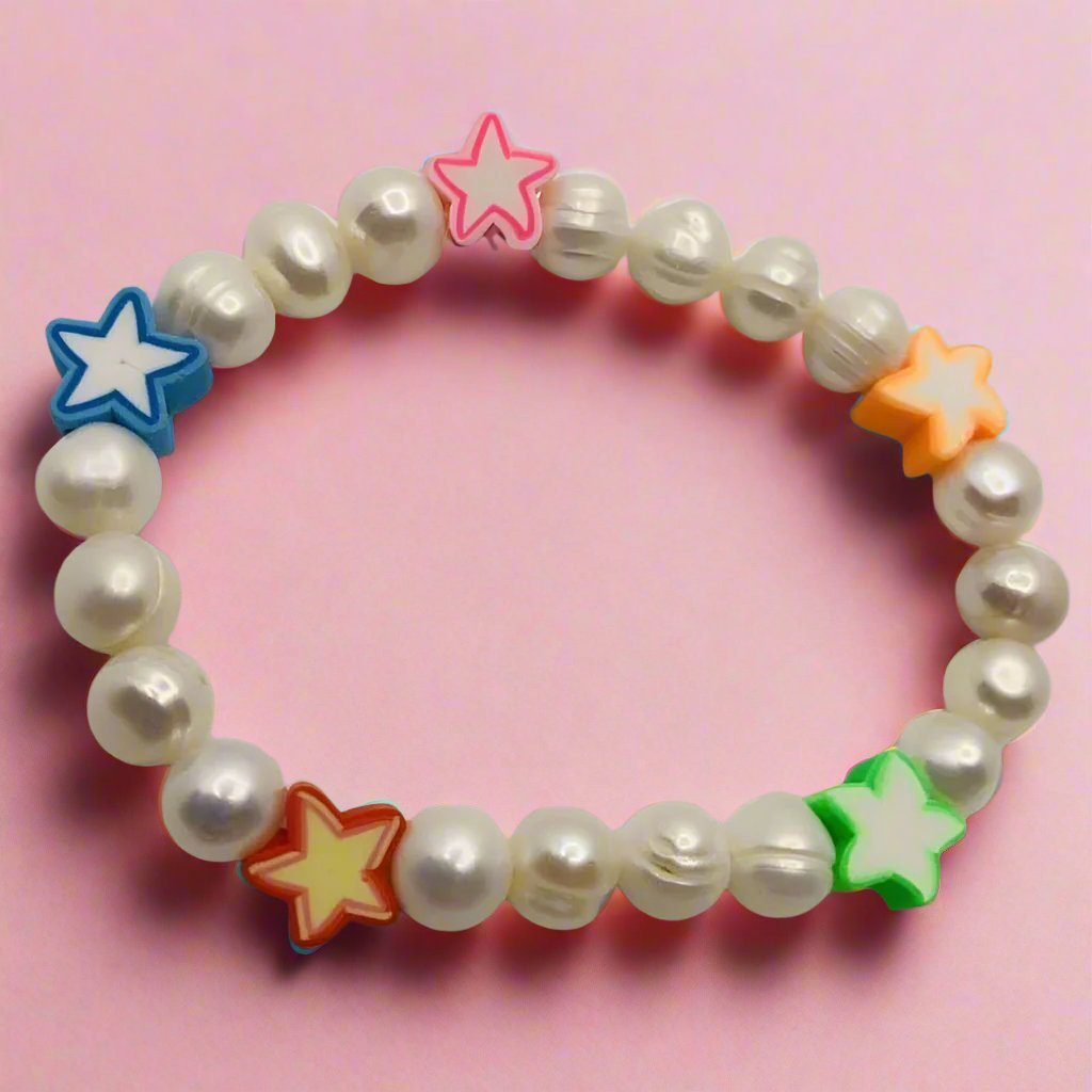 Shop Bracha Bracha All Fun Star Pearl Bracelet Bracelet for women – premium loungewear and festival fashion at Spoiled Brat