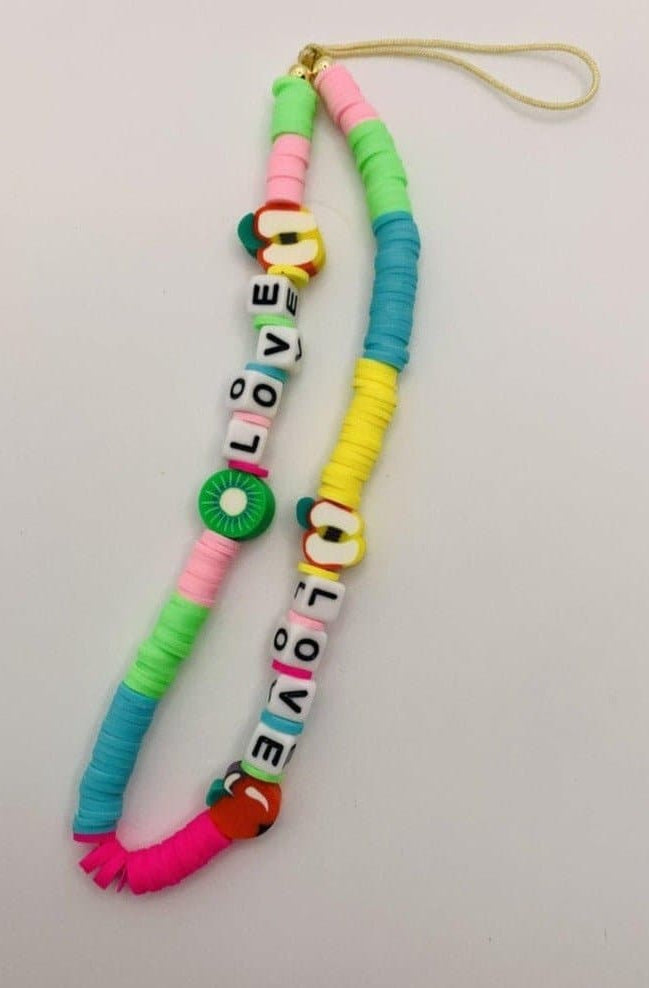 Shop Bracha Bracha Fruit Mix Phone Chain Phone Case for women – premium loungewear and festival fashion at Spoiled Brat