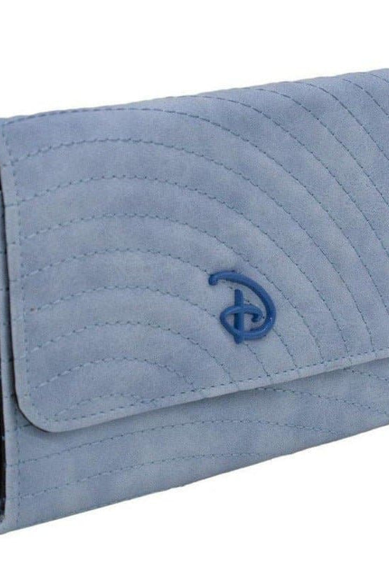 Shop Buckle Down Products Buckle Down Disney Logo Sky Blue Fold Over Wallet Wallet for women – premium loungewear and festival fashion at Spoiled Brat