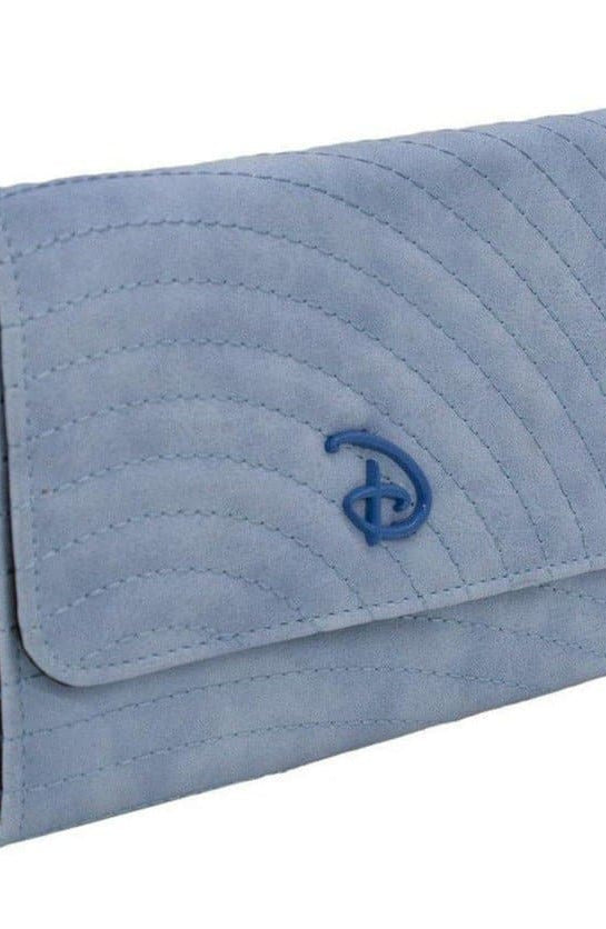 Shop Buckle Down Products Buckle Down Disney Logo Sky Blue Fold Over Wallet Wallet for women – premium loungewear and festival fashion at Spoiled Brat