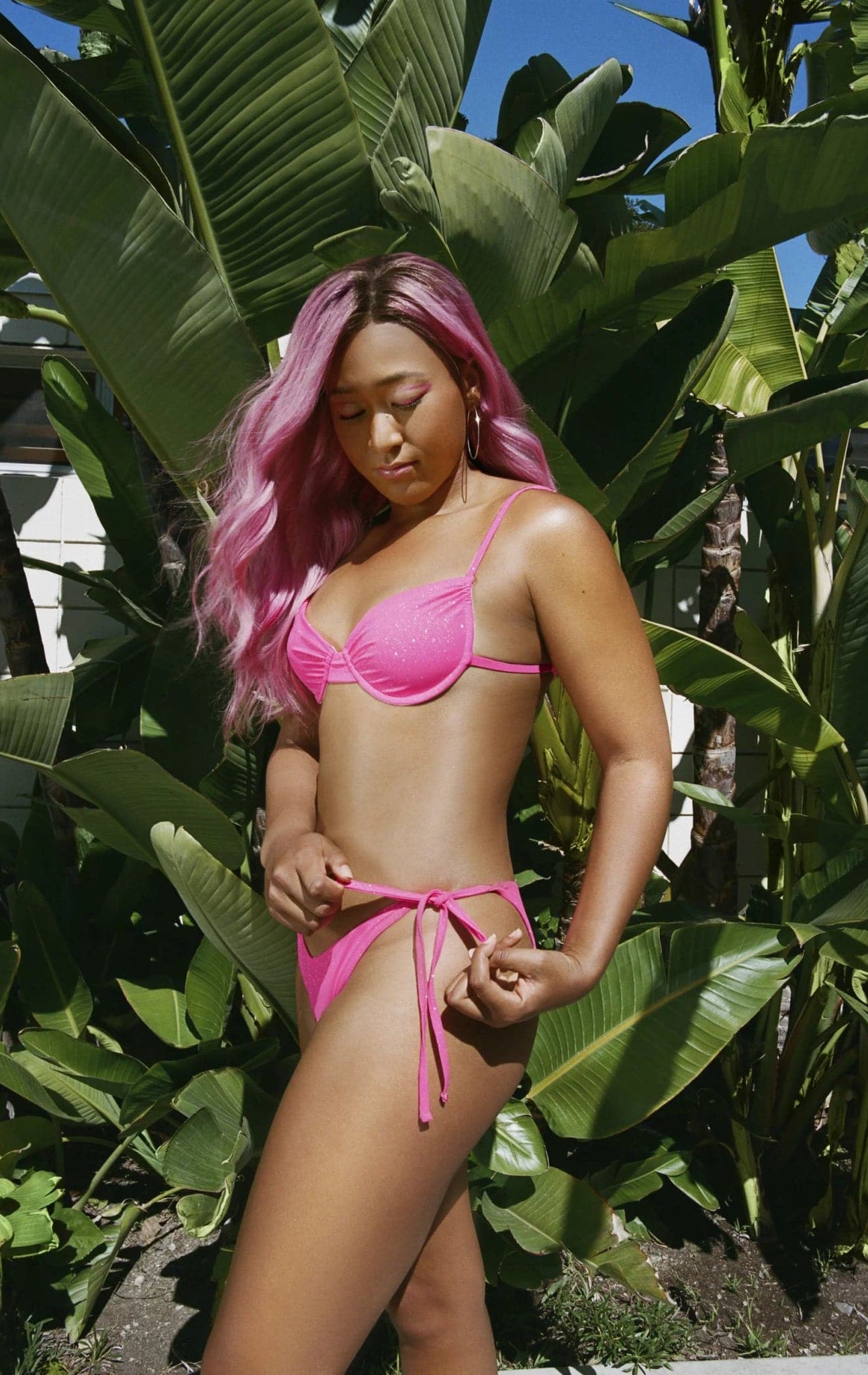 Shop Frankies Bikinis Frankies Bikinis Maggie Underwire Glitter Bikini Top in Cosmos Bikini Top for women – premium loungewear and festival fashion at Spoiled Brat