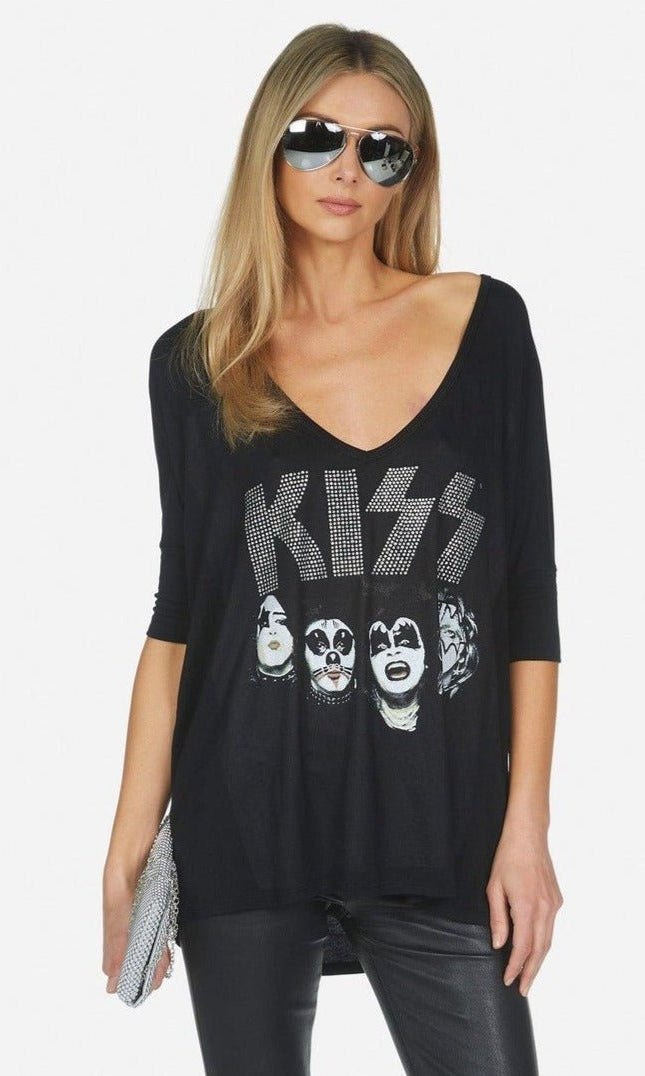 Shop Lauren Moshi Lauren Moshi Eva x Kiss Oversized T-Shirt T-Shirt for women – premium loungewear and festival fashion at Spoiled Brat