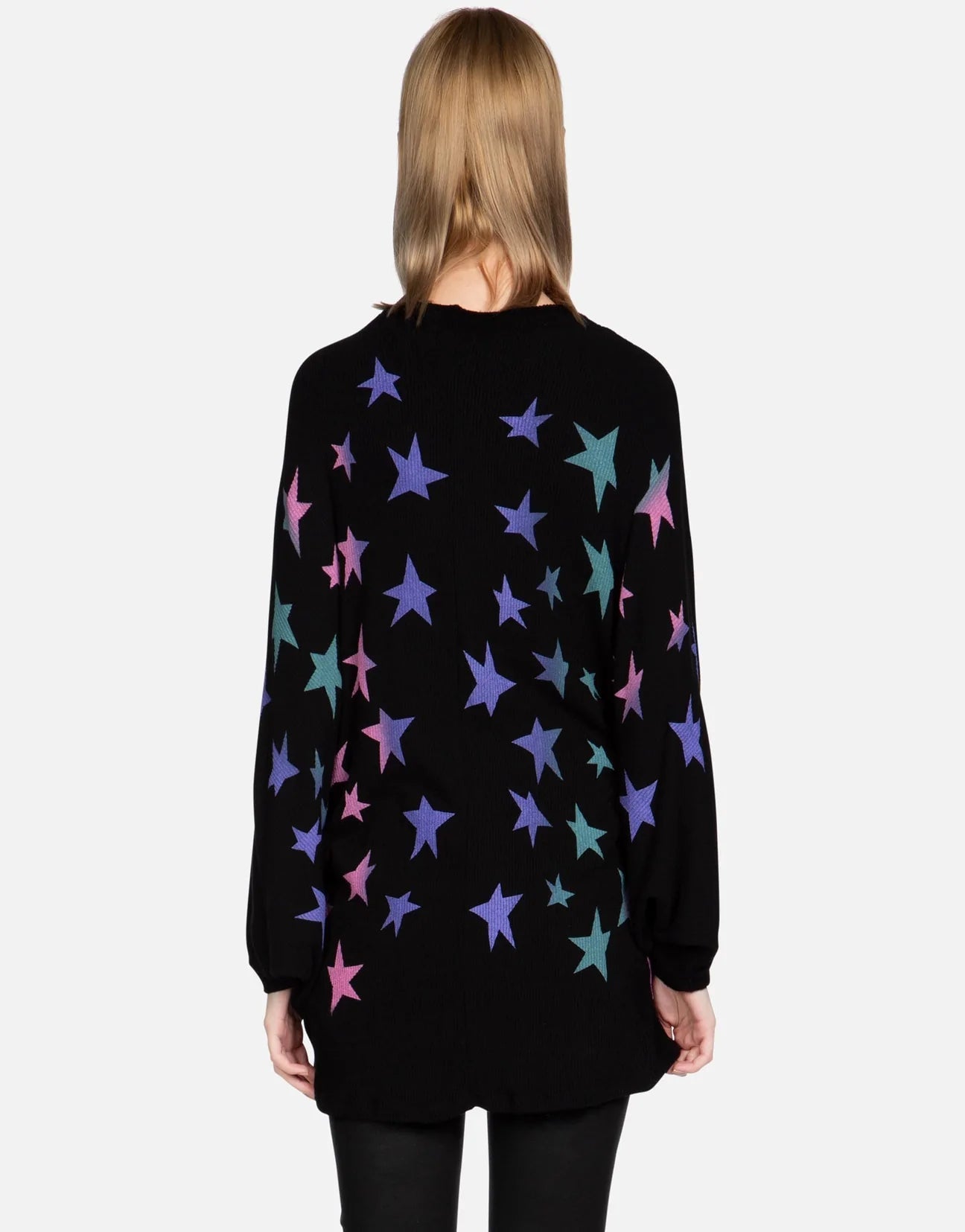 Shop Lauren Moshi Lauren Moshi Isla Ombre Stars Wrap Cardigan Wrap Cardigan for women – premium loungewear and festival fashion at Spoiled Brat