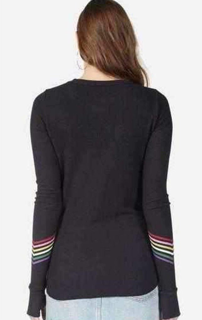 Shop Lauren Moshi Lauren Moshi Mckinley Neon Signs Thermal Top Long Sleeved Top for women – premium loungewear and festival fashion at Spoiled Brat