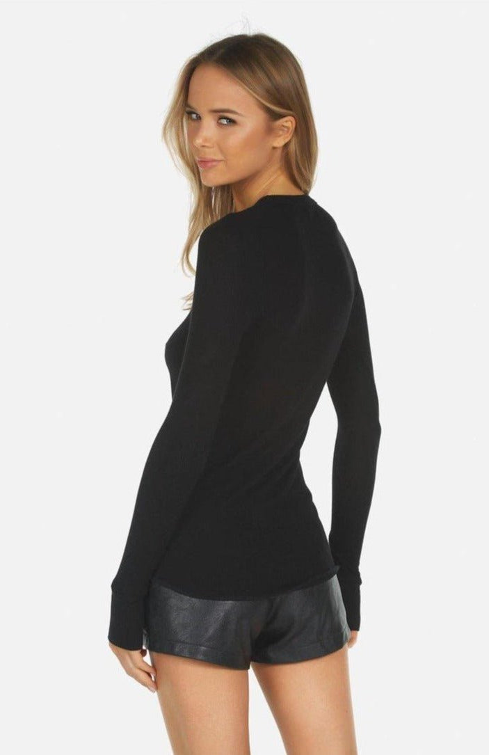 Shop Lauren Moshi Lauren Moshi McKinley X Led Zeppelin Outline Thermal Top Long Sleeved Top for women – premium loungewear and festival fashion at Spoiled Brat