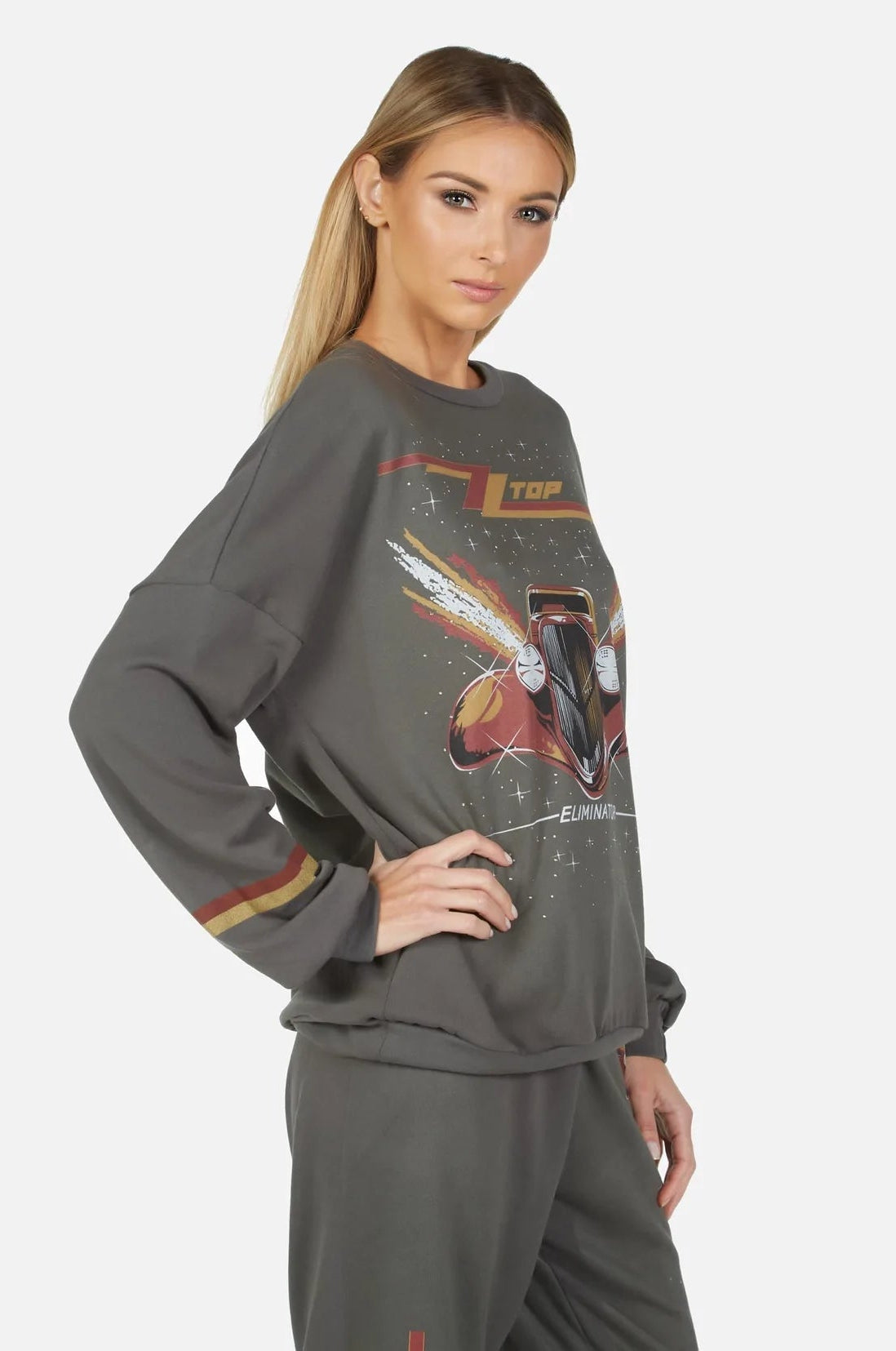 Shop Lauren Moshi Lauren Moshi Sierra ZZ Top Eliminator Boyfriend Pullover Sweater for women – premium loungewear and festival fashion at Spoiled Brat