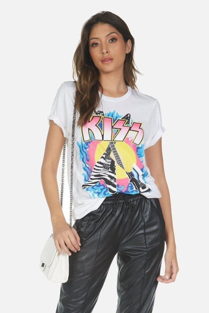 Shop Lauren Moshi Lauren Moshi Wolf KISS Animalize T-Shirt T-Shirt for women – premium loungewear and festival fashion at Spoiled Brat