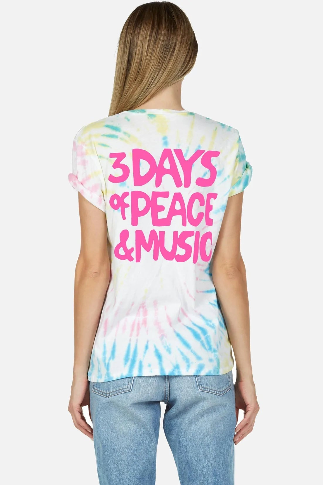 Shop Lauren Moshi Lauren Moshi Wolf Woodstock Peace Tee T-Shirt for women – premium loungewear and festival fashion at Spoiled Brat