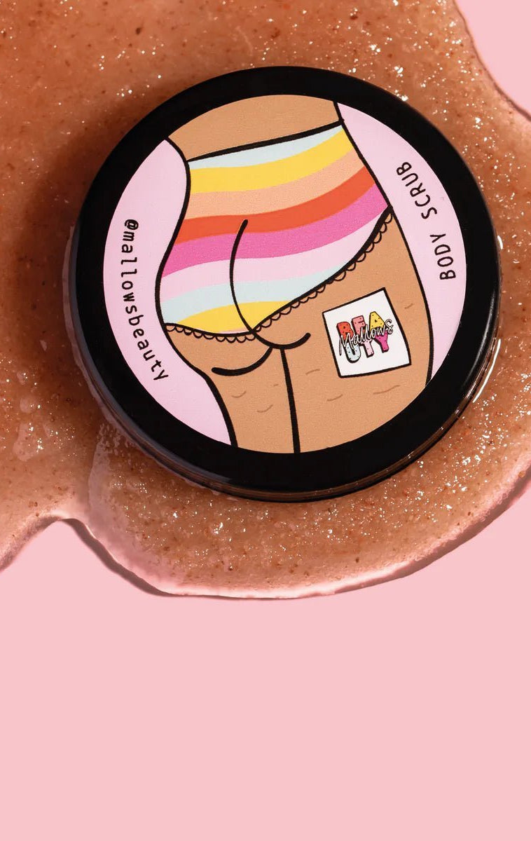 Shop Mallows Beauty Mallows Beauty Watermelon Pink Himalayan Body Scrub Beauty Kit for women – premium loungewear and festival fashion at Spoiled Brat