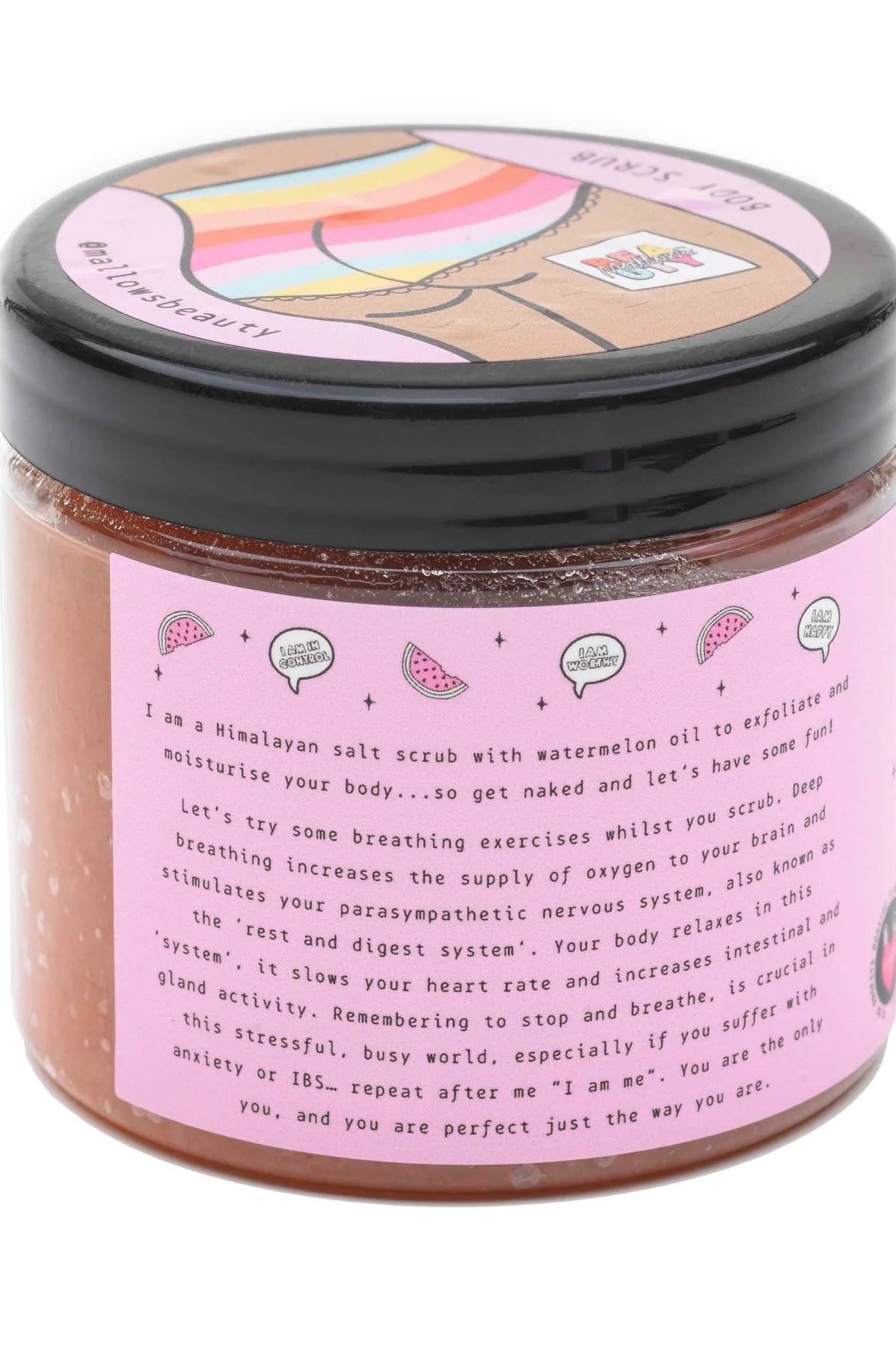 Shop Mallows Beauty Mallows Beauty Watermelon Pink Himalayan Body Scrub Beauty Kit for women – premium loungewear and festival fashion at Spoiled Brat