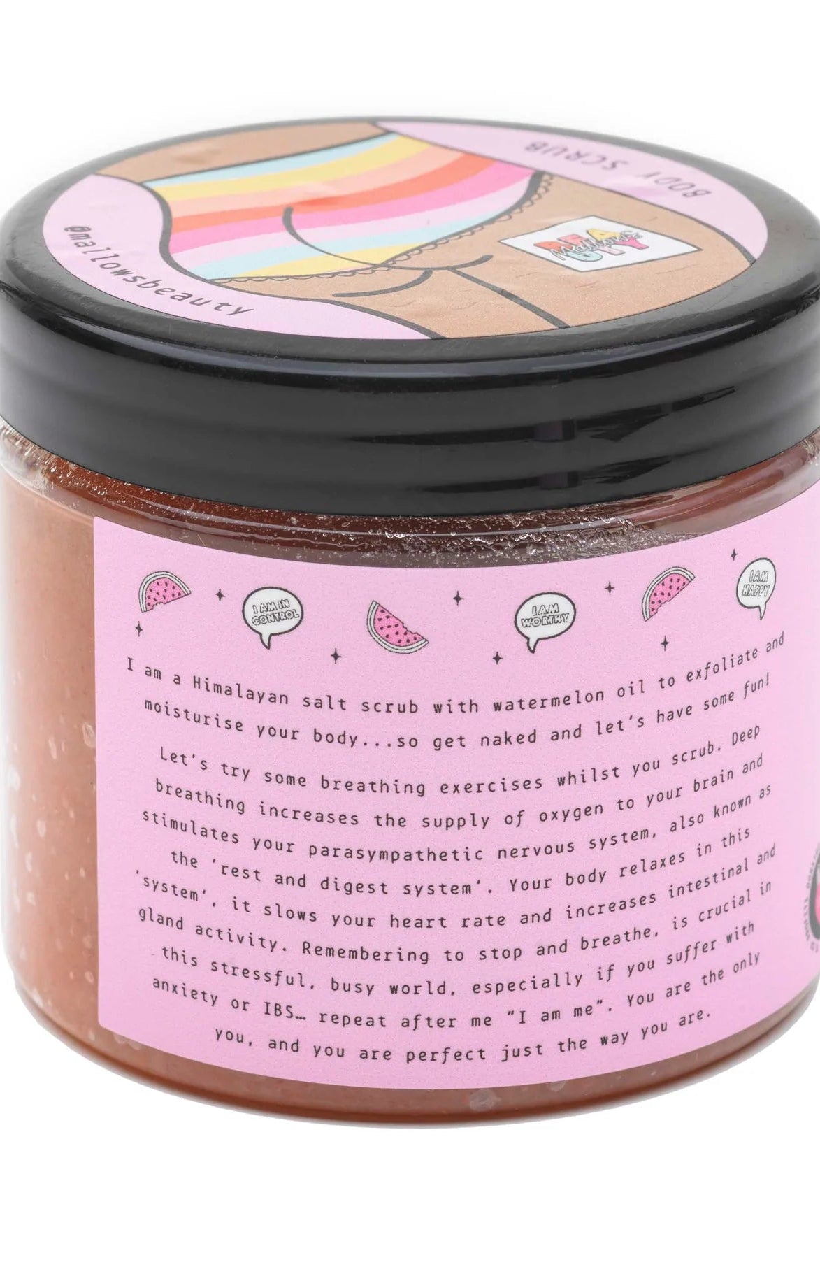 Shop Mallows Beauty Mallows Beauty Watermelon Pink Himalayan Body Scrub Beauty Kit for women – premium loungewear and festival fashion at Spoiled Brat