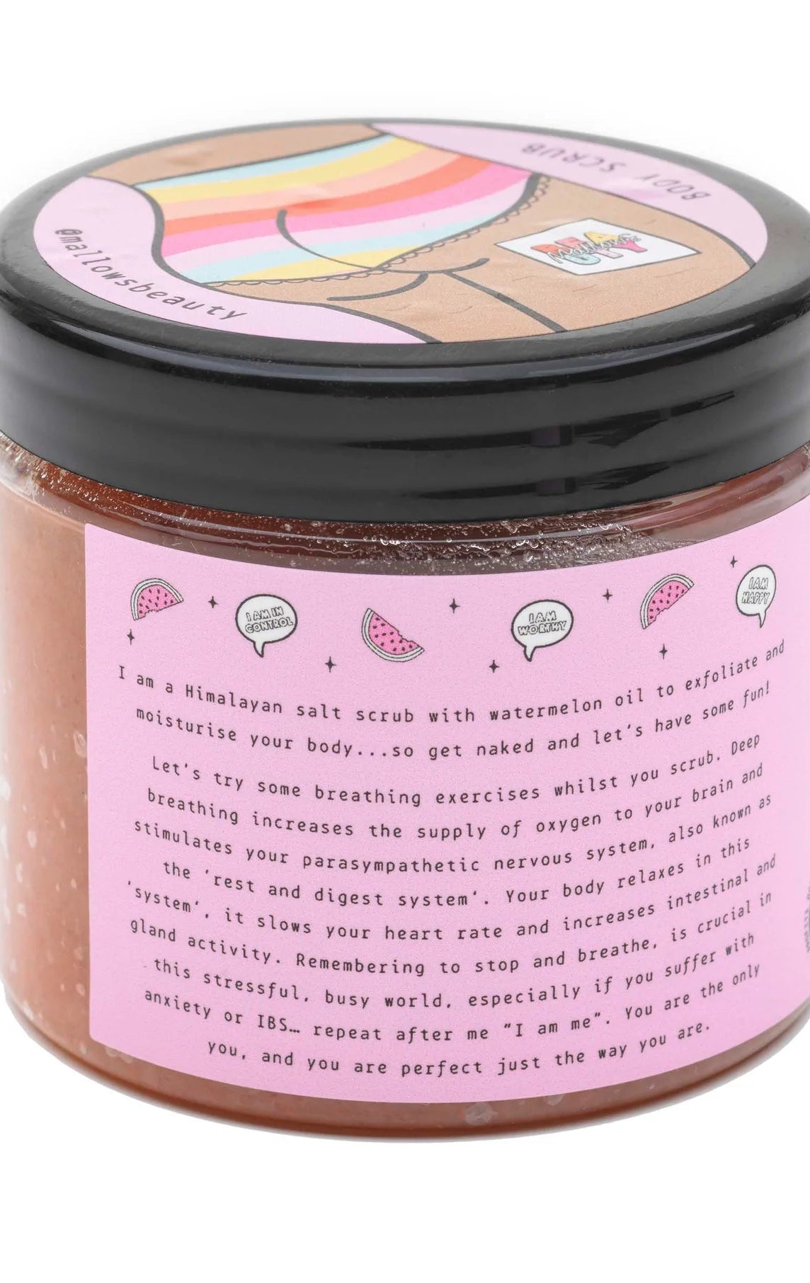Shop Mallows Beauty Mallows Beauty Watermelon Pink Himalayan Body Scrub Beauty Kit for women – premium loungewear and festival fashion at Spoiled Brat