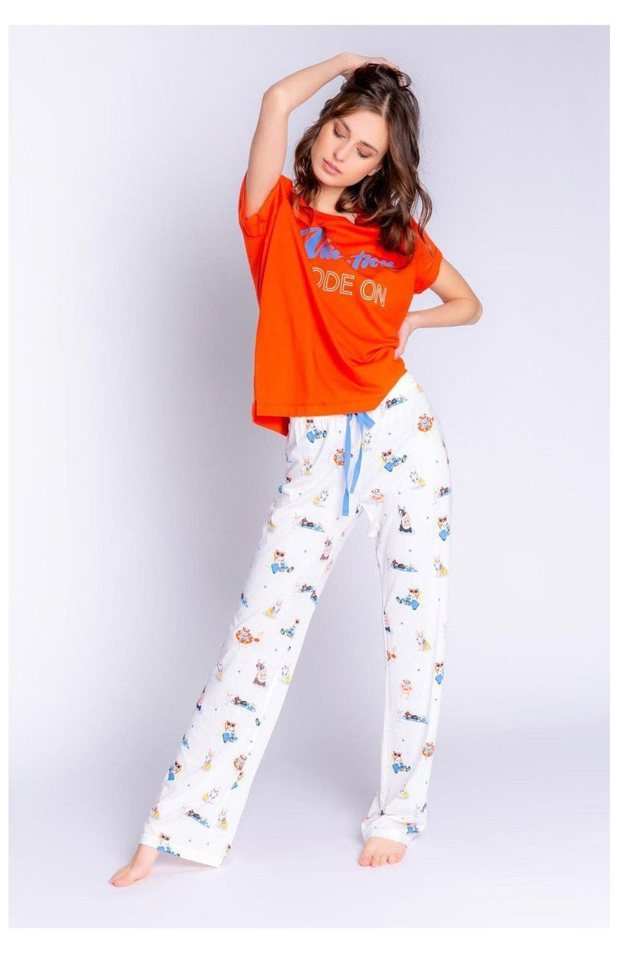 Shop PJ Salvage PJ Salvage Playful Prints Vacation Mode PJ Pants Pyjamas for women – premium loungewear and festival fashion at Spoiled Brat