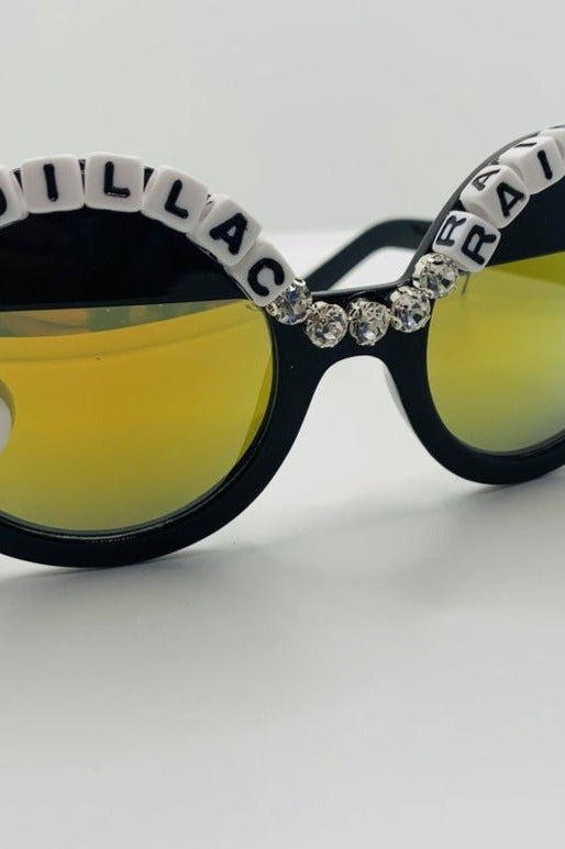 Shop Rad and Refined Rad & Refined Cadillac & Rainbows Statement Sunglasses Sunglasses for women – premium loungewear and festival fashion at Spoiled Brat