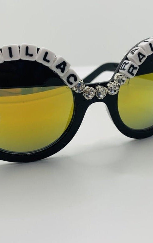 Shop Rad and Refined Rad & Refined Cadillac & Rainbows Statement Sunglasses Sunglasses for women – premium loungewear and festival fashion at Spoiled Brat