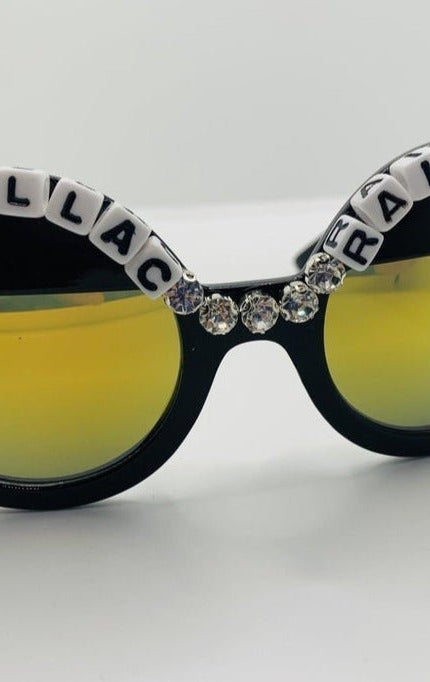 Shop Rad and Refined Rad & Refined Cadillac & Rainbows Statement Sunglasses Sunglasses for women – premium loungewear and festival fashion at Spoiled Brat