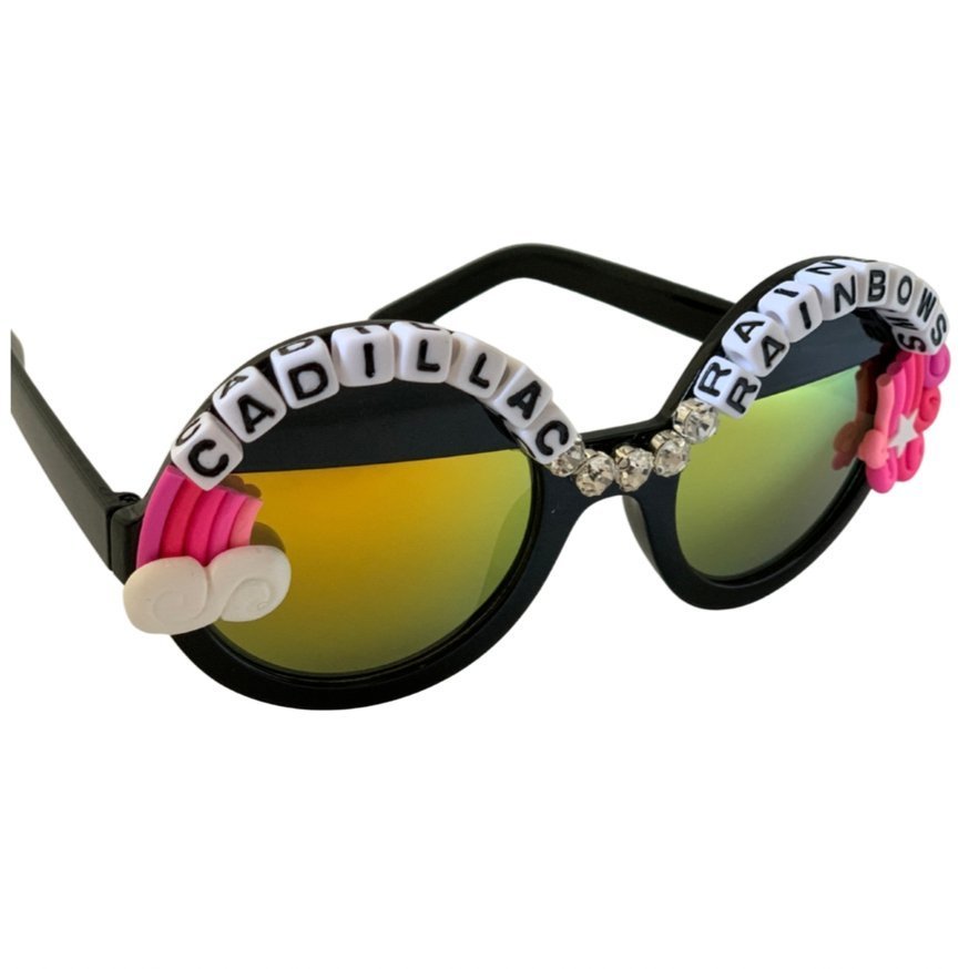 Shop Rad and Refined Rad & Refined Cadillac & Rainbows Statement Sunglasses Sunglasses for women – premium loungewear and festival fashion at Spoiled Brat