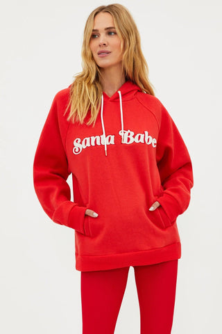 Shop Beach Riot Alissa Santa Babe Hooded Sweater as seen on Una Healy - Premium Sweater from Beach Riot Online now at Spoiled Brat 