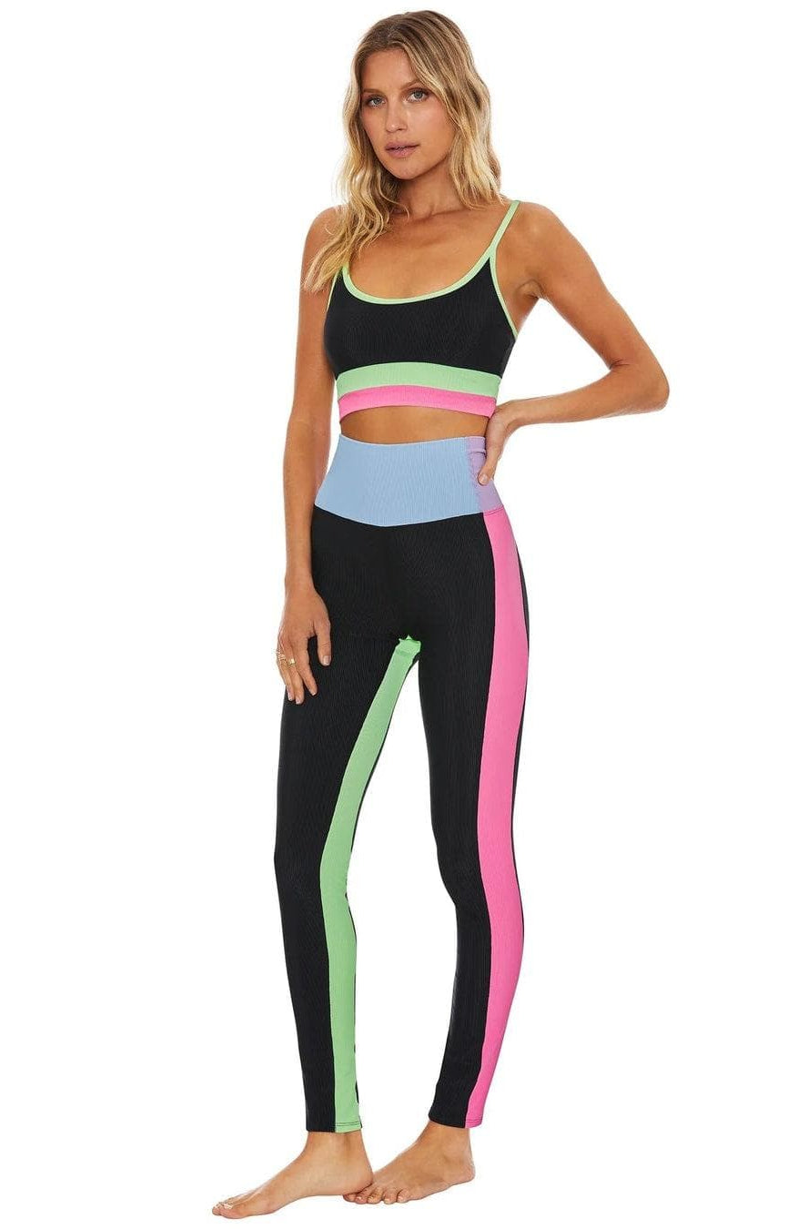 Beach Riot Colorblock Pretty Pastels Leggings as seen on Sarah Jayne Dunn - Spoiled Brat