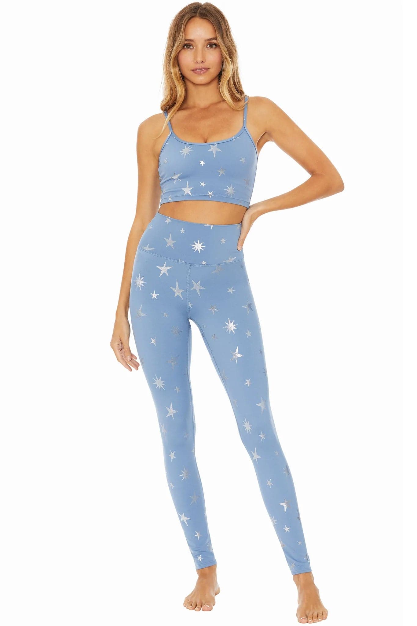 Beach Riot Piper Winter Star Sport Leggings as seen on Malin Andersson Leggings by Beach Riot as seen on celebrities