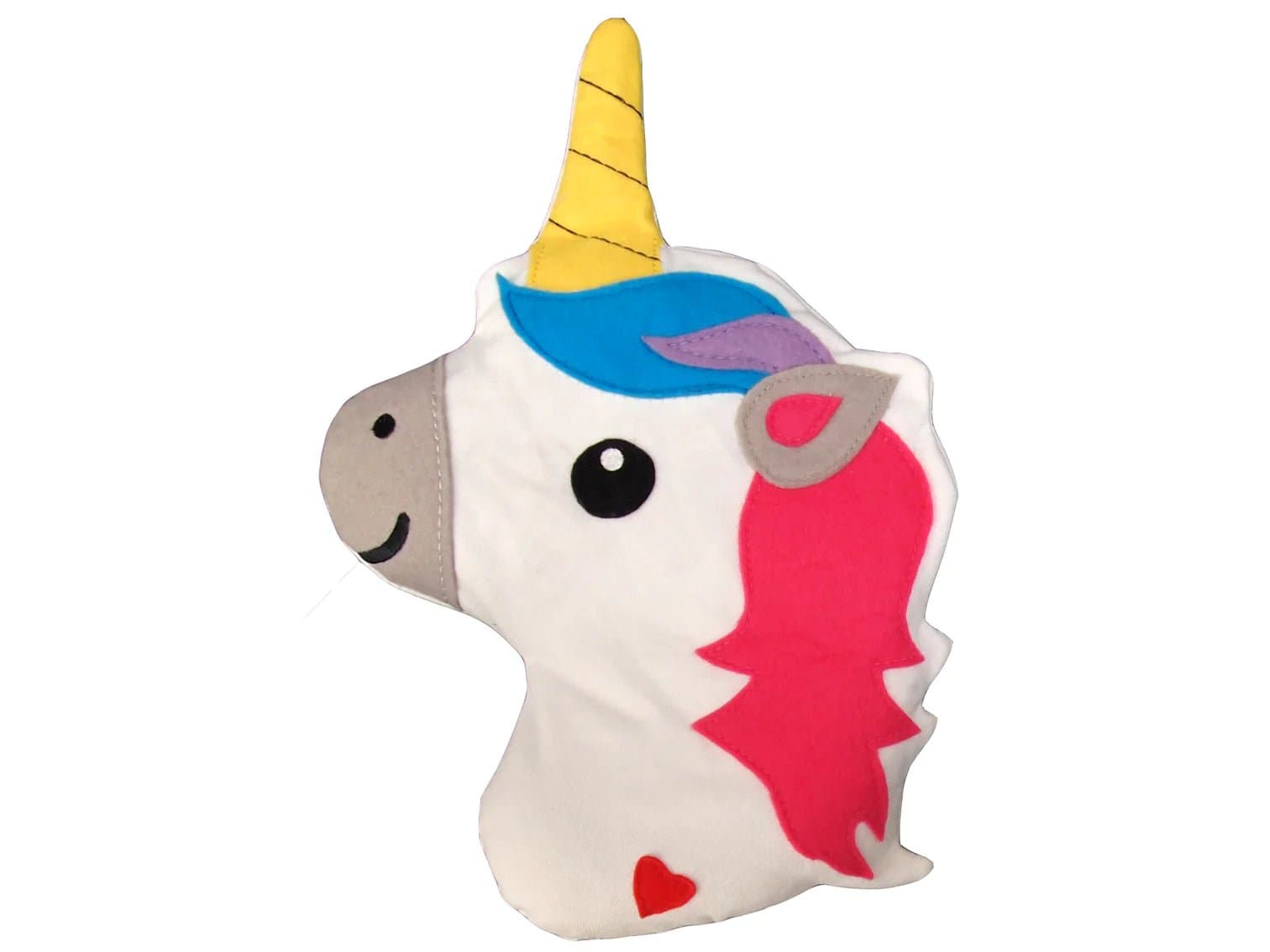 Bitten Design Huggable Unicorn Head by Bitten – Hot Water Bottle – Pink | Spoiled Brat UK