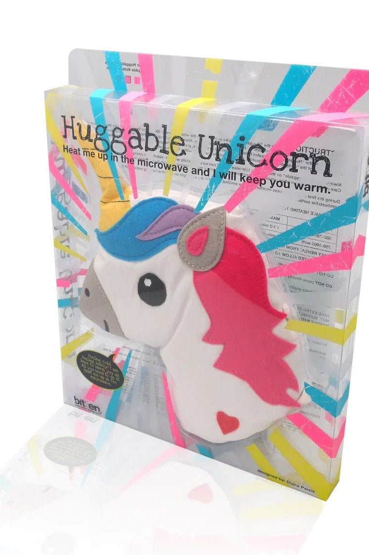 Bitten Design Huggable Unicorn Head Hot Water Bottle by Bitten as seen on celebrities