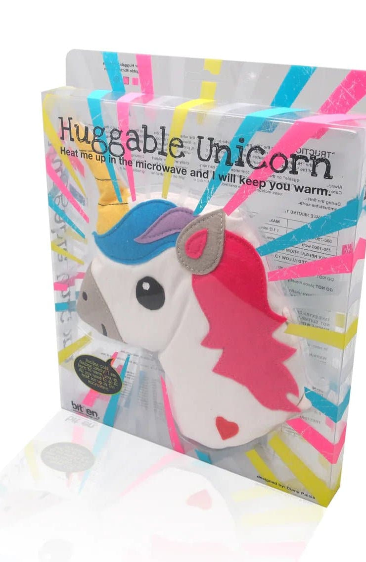 Bitten Design Huggable Unicorn Head Hot Water Bottle by Bitten as seen on celebrities