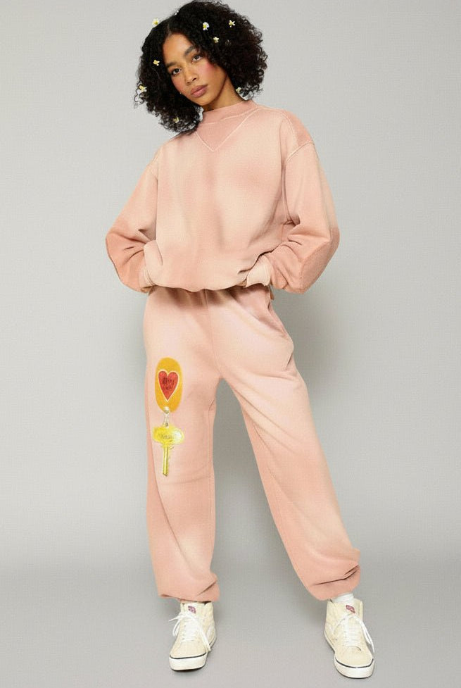 Shop Boys Lie Boys Lie Key To My Heart Sweatpants Sweatpants for women – premium loungewear and festival fashion at Spoiled Brat