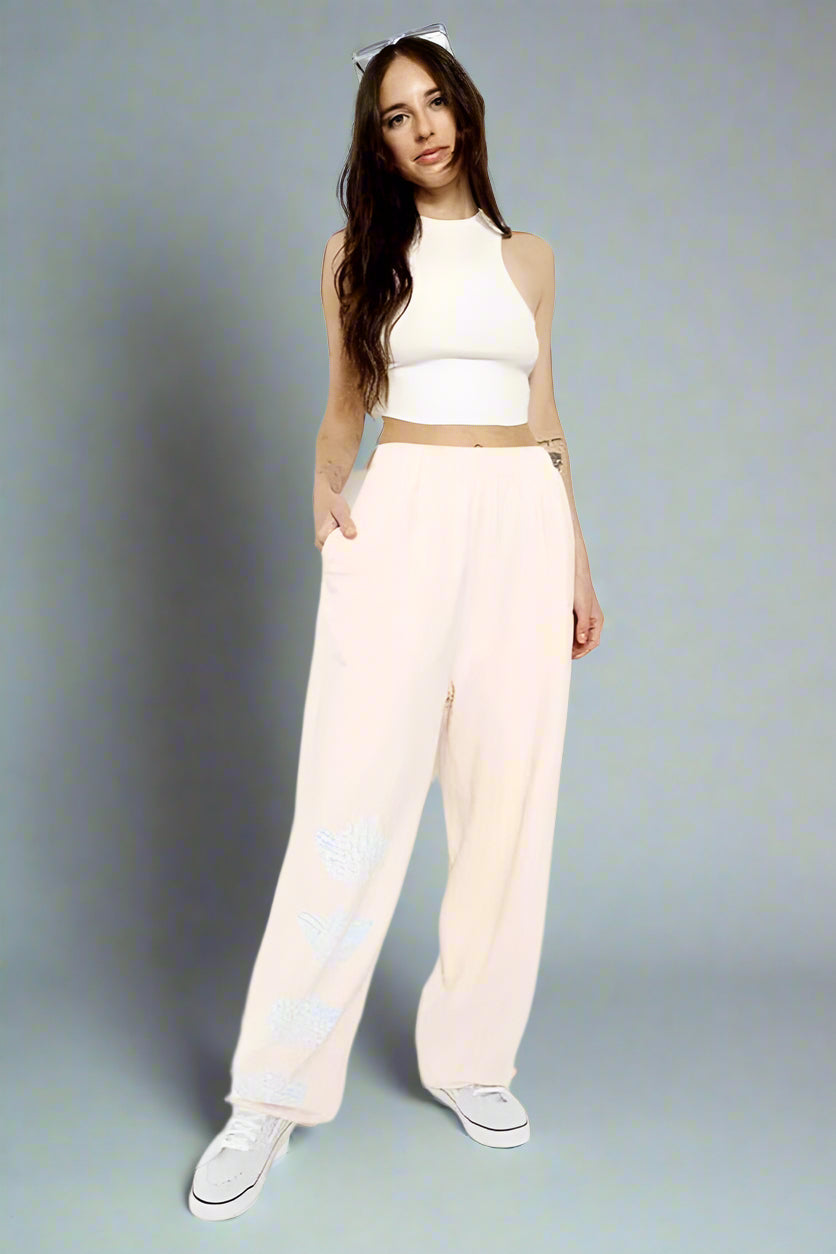 Boys Lie Pink Hopeless Romantic Sweatpants Sweatpants by Boys Lie as seen on celebrities