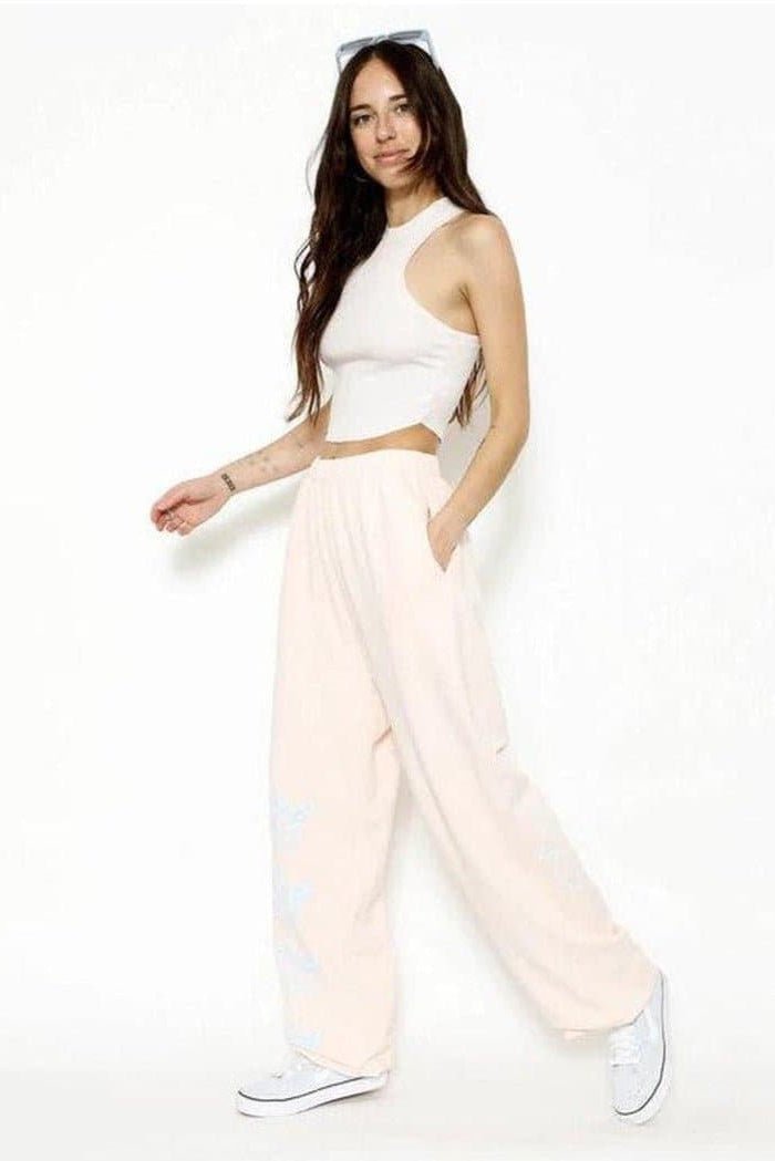 Shop Boys Lie Boys Lie Pink Hopeless Romantic Sweatpants Sweatpants for women – premium loungewear and festival fashion at Spoiled Brat
