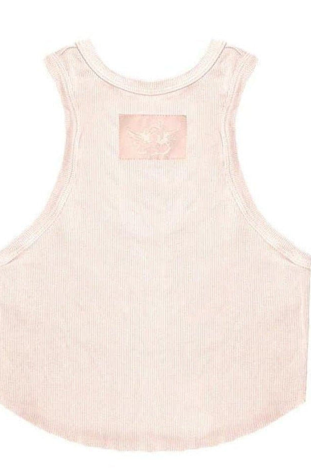 Boys Lie Rose Pink Ribbed Tank Top Vest Top by Boys Lie as seen on celebrities