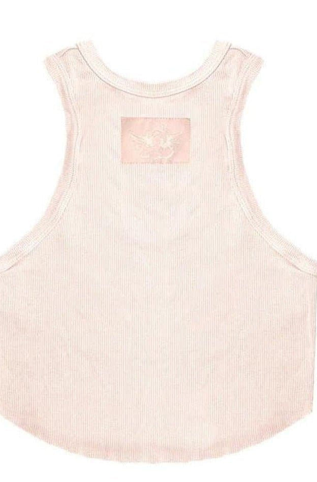 Boys Lie Rose Pink Ribbed Tank Top Vest Top by Boys Lie as seen on celebrities