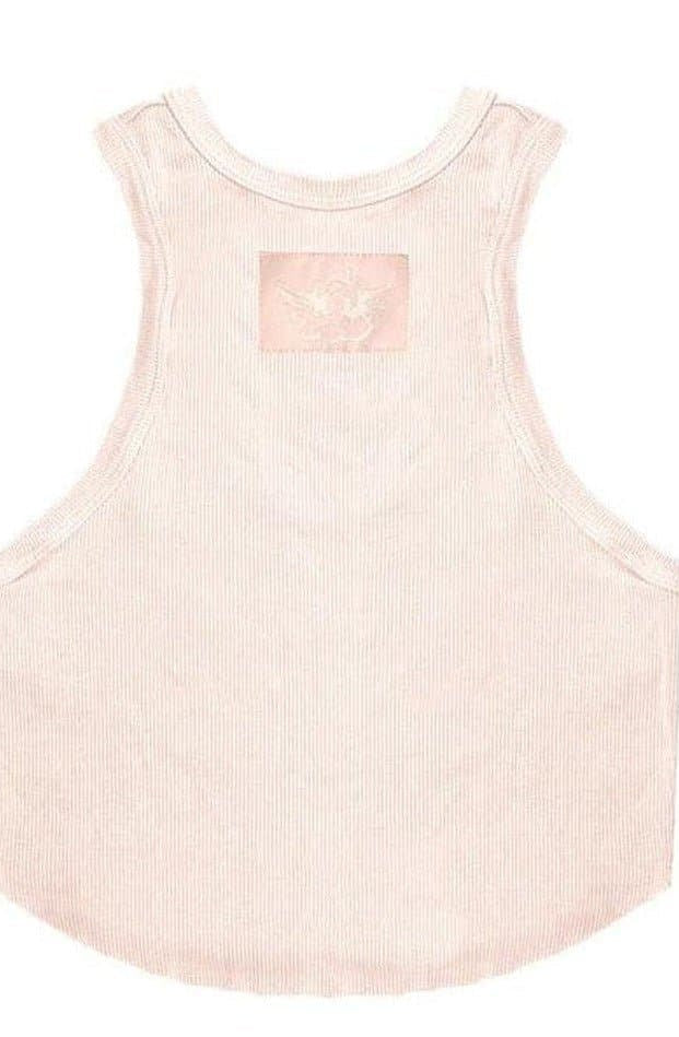 Boys Lie Rose Pink Ribbed Tank Top Vest Top by Boys Lie as seen on celebrities