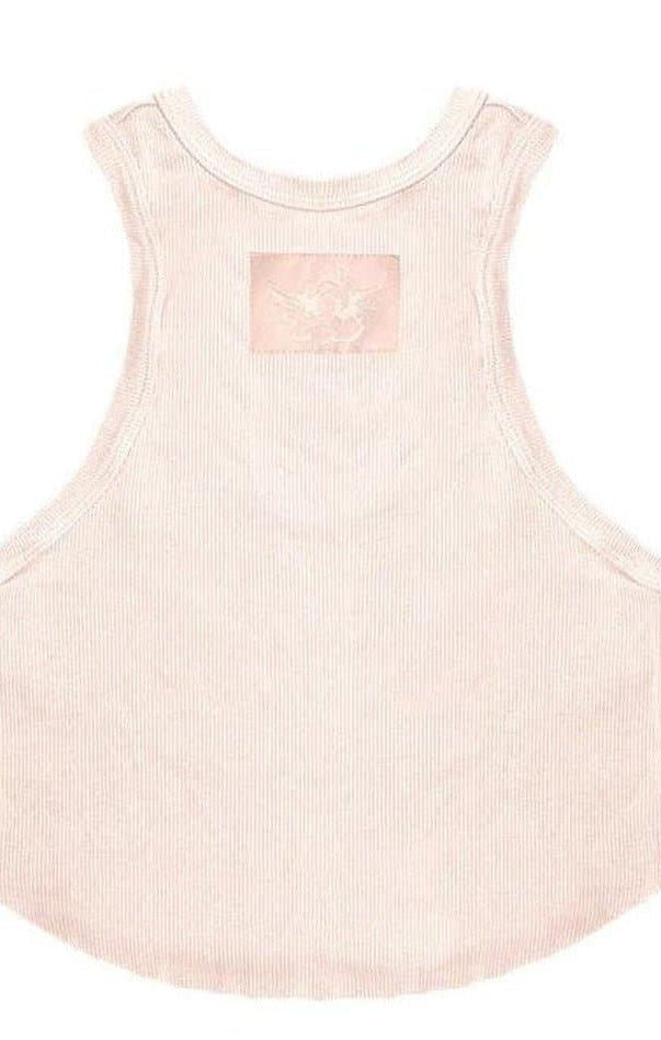 Boys Lie Rose Pink Ribbed Tank Top Vest Top by Boys Lie as seen on celebrities