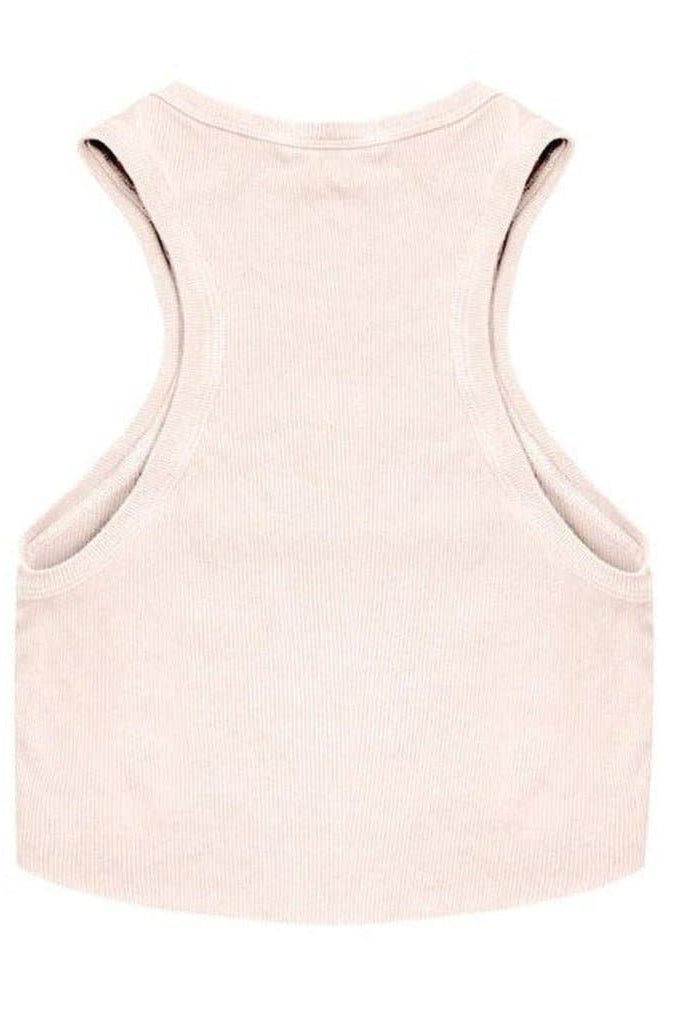 Boys Lie Rose Pink Ribbed Tank Top Vest Top by Boys Lie as seen on celebrities