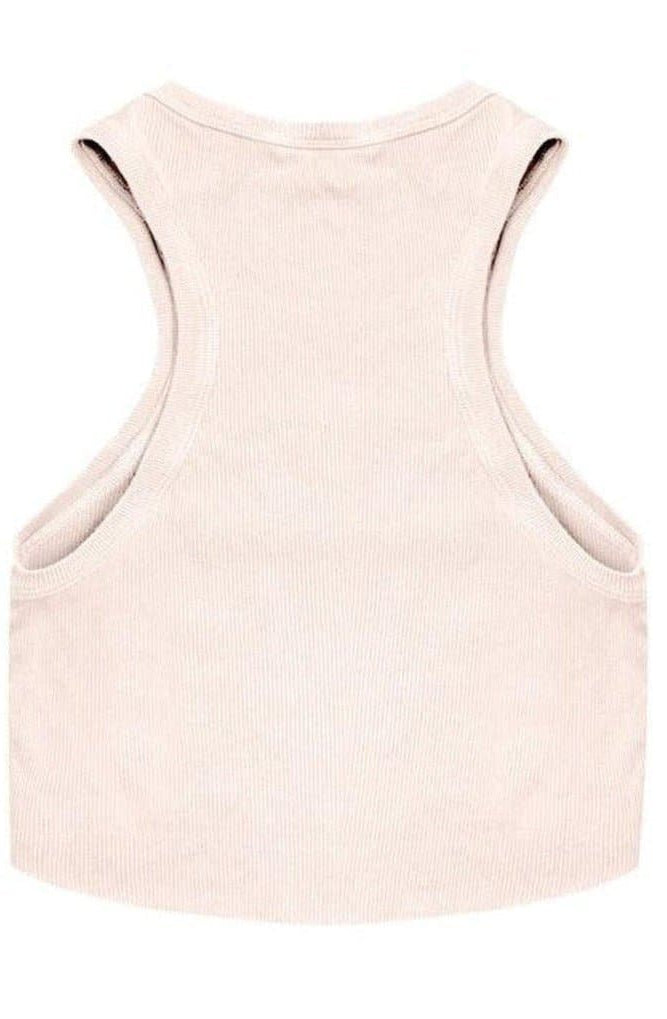 Boys Lie Rose Pink Ribbed Tank Top Vest Top by Boys Lie as seen on celebrities