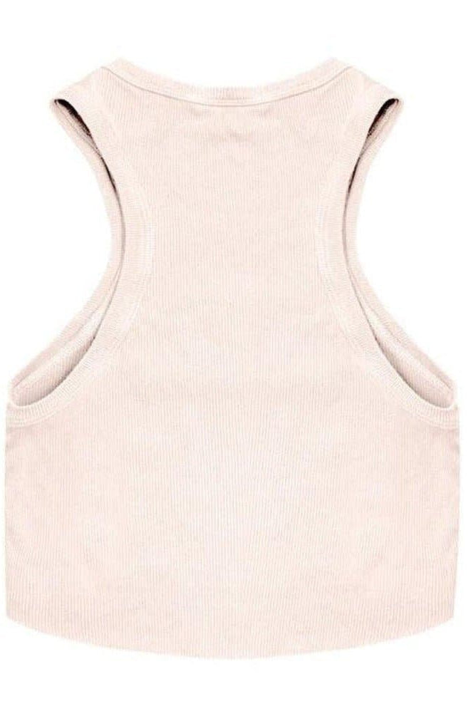 Boys Lie Rose Pink Ribbed Tank Top - Spoiled Brat