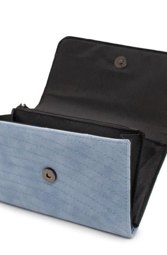 Buckle Down Disney Logo Sky Blue Fold Over Wallet Wallet by Buckle Down Products as seen on celebrities