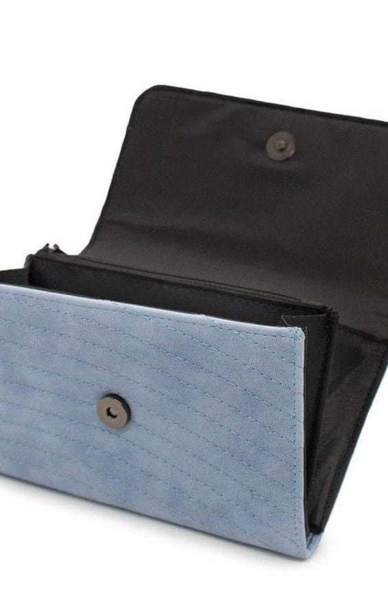 Buckle Down Disney Logo Sky Blue Fold Over Wallet Wallet by Buckle Down Products as seen on celebrities