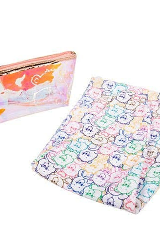 Fizz Creations Care Bears Hair Turban & Cosmetics Bag Set Scarf by Fizz Creations as seen on celebrities