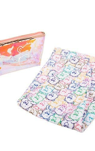 Fizz Creations Care Bears Hair Turban & Cosmetics Bag Set Scarf by Fizz Creations as seen on celebrities