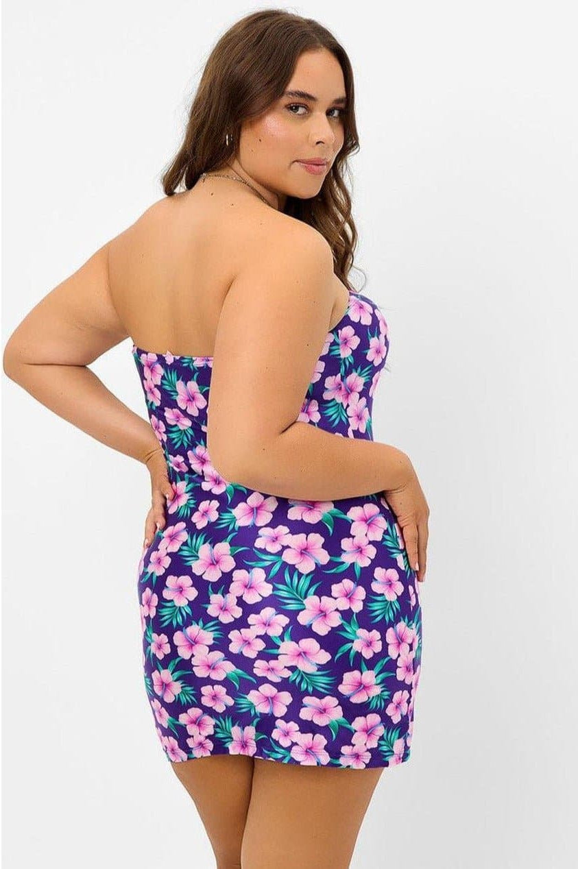 Frankies Bikinis Palmer Shine Strapless Tube Dress Midi Dress by Frankies Bikinis as seen on celebrities